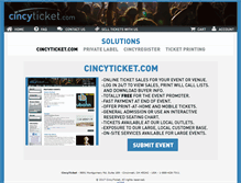 Tablet Screenshot of cincyticket.net
